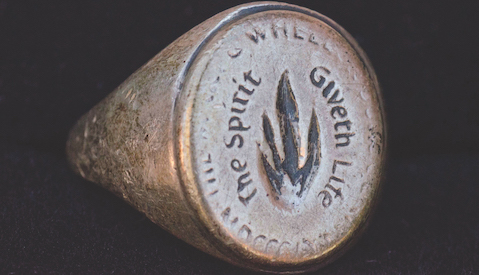 A vintage Wheeler alumni ring.