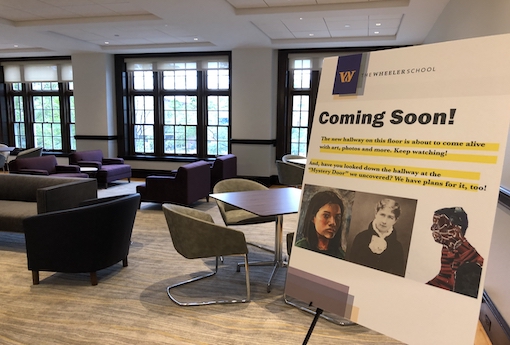New furniture is displayed in the renovated Cummings Room of historic Hope Building.