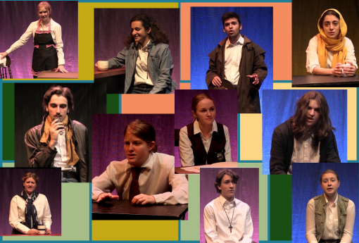Collage of student actors