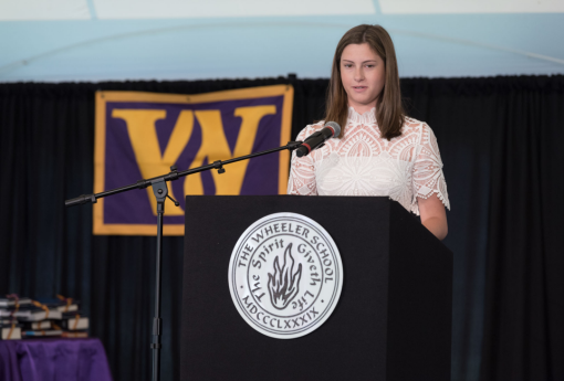 Woman at Podium