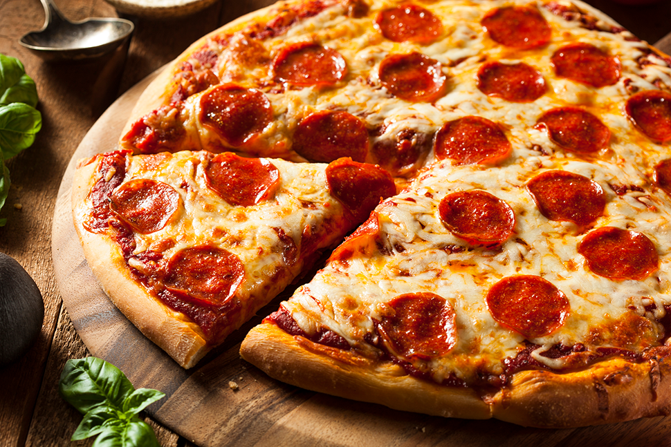 An image of pepperoni pizza.