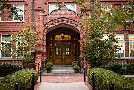 The front entrance of Wheeler's Providence campus.