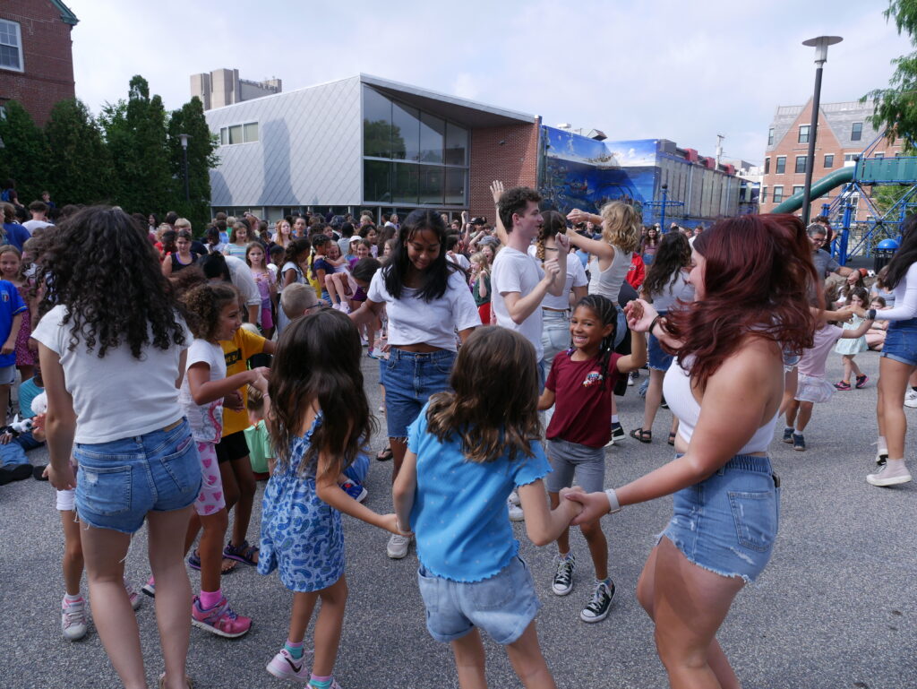 Moments after the senior flash mob, an unplanned dance party erupted.